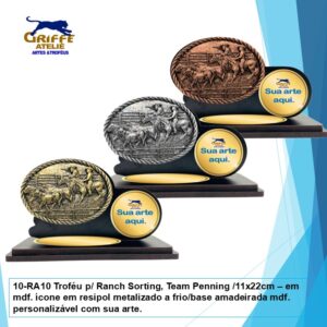 Troféu p/ Ranch Sorting, Team Penning