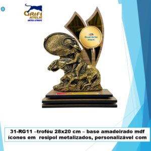 Troféu p/Rodeio Gaúcho