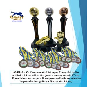 Troféus Campeonato de futebol