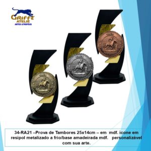 Troféu p/ Prova de 3Tambores