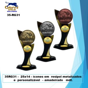 35RG31 - Troféu para Rodeio