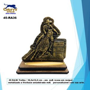 Troféu p/ Prova de 3 Tambores