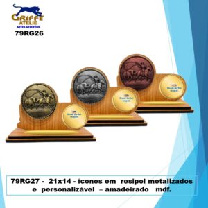 79RG27 - Troféu p/ Rodeio Gaúcho