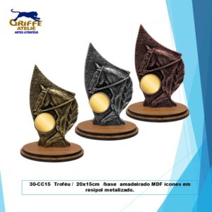 30-CC15 Troféu para eventos equestres